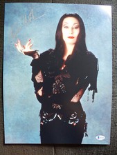 ANJELICA HUSTON signed autograph autographed 30x40 "ADDAMS FAMILY" photo BECKETT COA