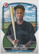 Antony Peguero - Miami Marlins - 2023 Bowman Baseball - 1st Bowman - #BP-62