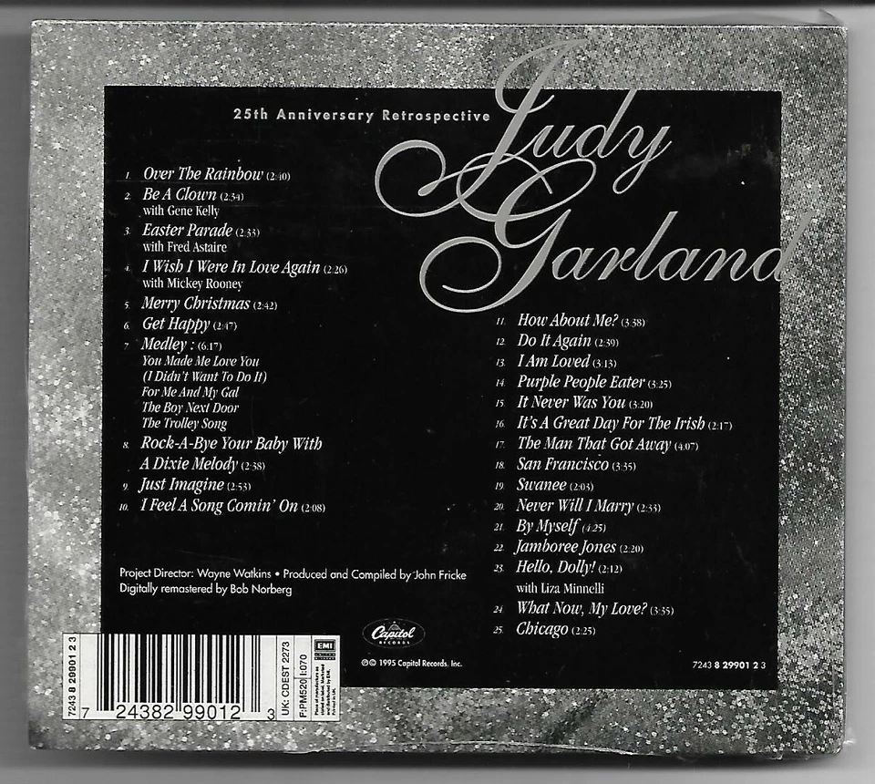 JUDY GARLAND - 25th Anniversary Retrospective -CD 1995 NEU/OVP + 50 Page Booklet - Bild 2 von 2