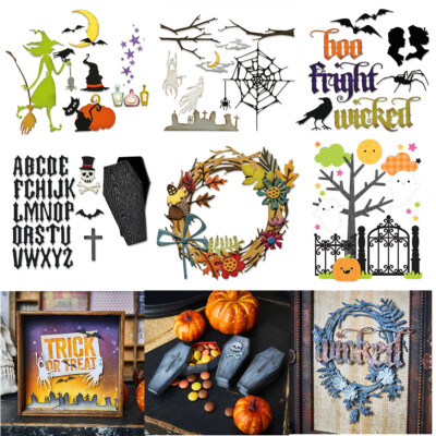 Halloween Witch Spirits Metal Cutting Dies Embossing Die Scrapbooking Papercraft