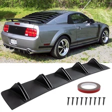 For Ford Mustang GT Rear Diffuser Shark 5 Fins Bumper Lip Splitter Spoiler