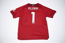 Jurgen Klopp Signed Liverpool FC Shirt Premier League Winner AFTAL COA