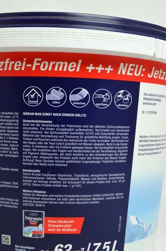 Schöner Wohnen - Polarweiss matt, für Innen 7,5 L - Bild 3 von 4