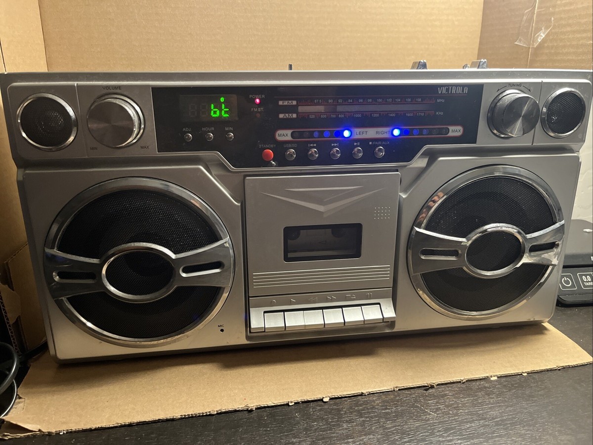 Not Working Mini Bluetooth Boombox With Cassette Player, Recorder