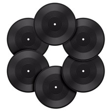 6PCS 12 Inch Blank Vinyl Records, Fake Record Vintage 12 Inch 6PCS Black
