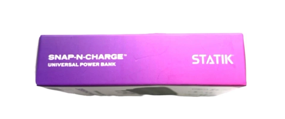 Banco de alimentación universal Statik Snap-N-Charge 3 conectores magnéticos 3200 mAh de viaje Foto 4 de 4