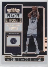 2023-24 Panini Contenders Playoff Ticket 117/249 Karl-Anthony Towns #42 0y2q