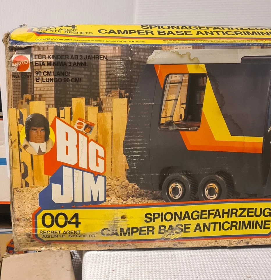 Big Jim 004 Camper Base Anticrimine Mattel 5257 - Immagine 3 di 4