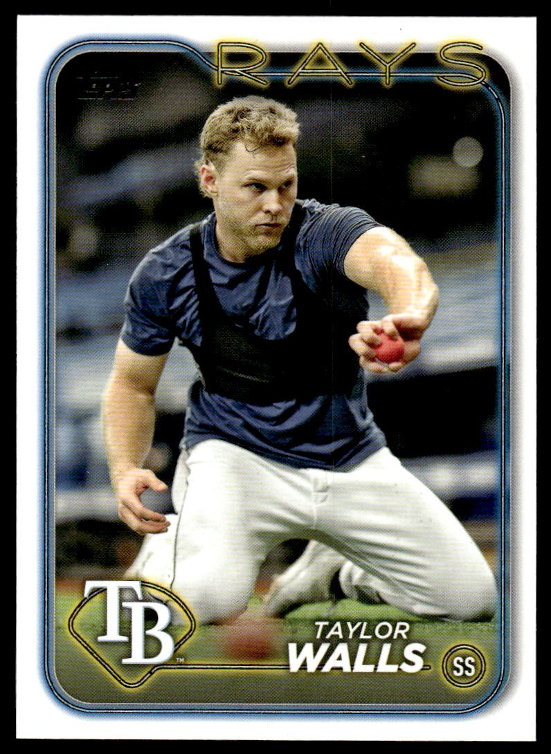 2024 Topps Taylor Walls #559 Golden Mirror Image Variation Short Print Rays SP