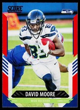 2021 Score David Moore Red #273 Seattle Seahawks FOOTBALL