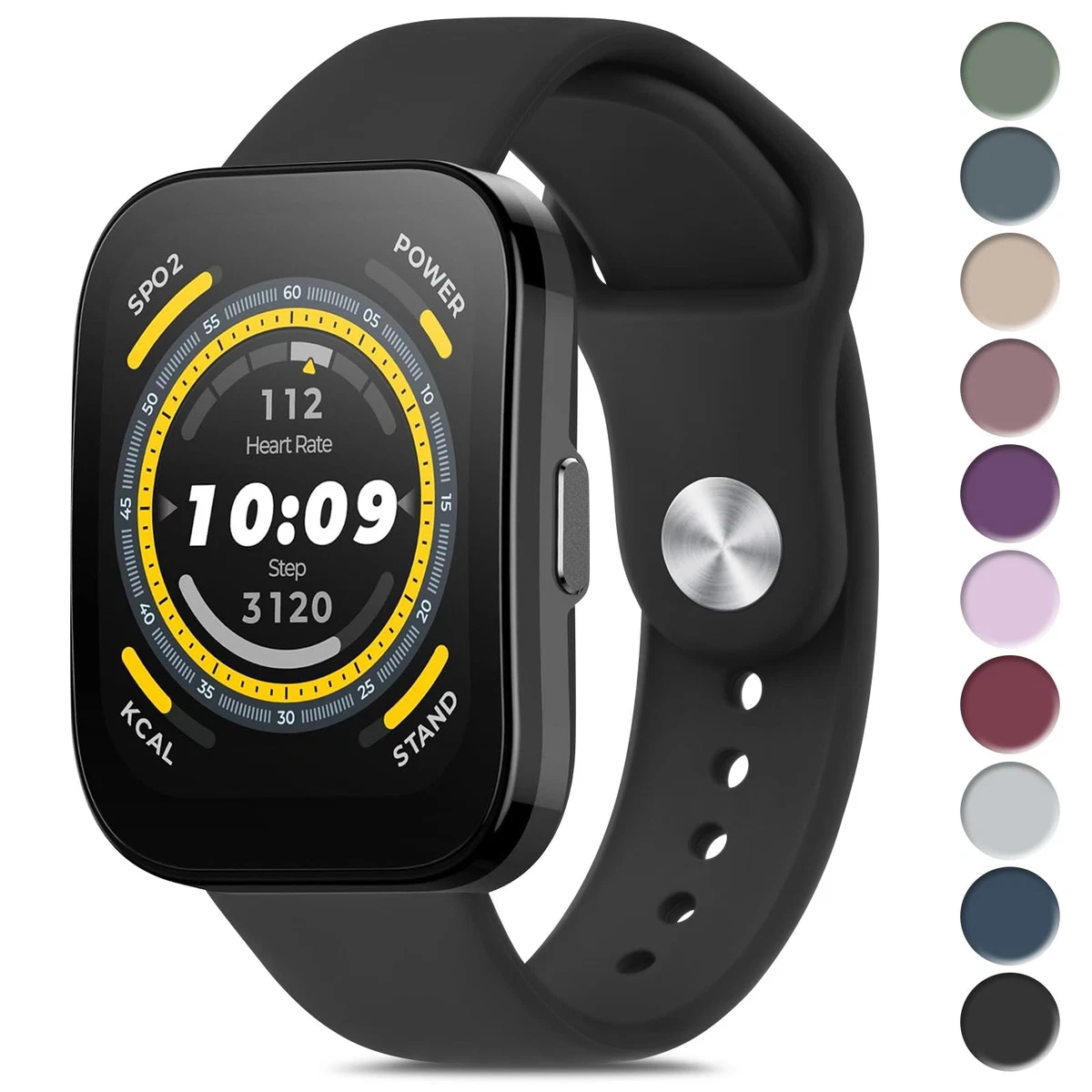 Hemobllo Amazfit Bip Strap - Soft Silicone Strap