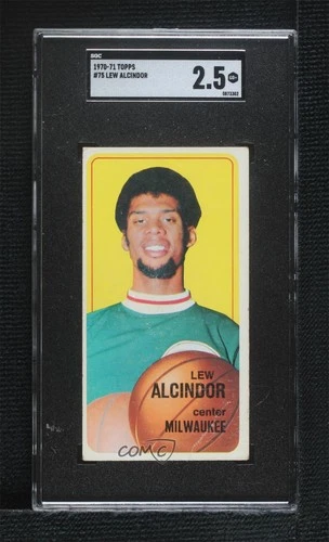 1970-71 Topps Kareem Abdul-Jabbar Lew Alcindor #75 SGC 2.5 HOF