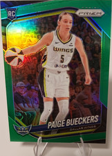 Panini 2025 Prizm WNBA Paige Bueckers Rookie #5 Dallas Wings green prizm