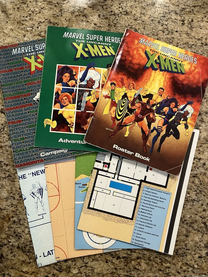 The Uncanny X-Men Campaña Especial Marvel Super Heroes TSR #6896 - Juego Completo Foto 3 de 4