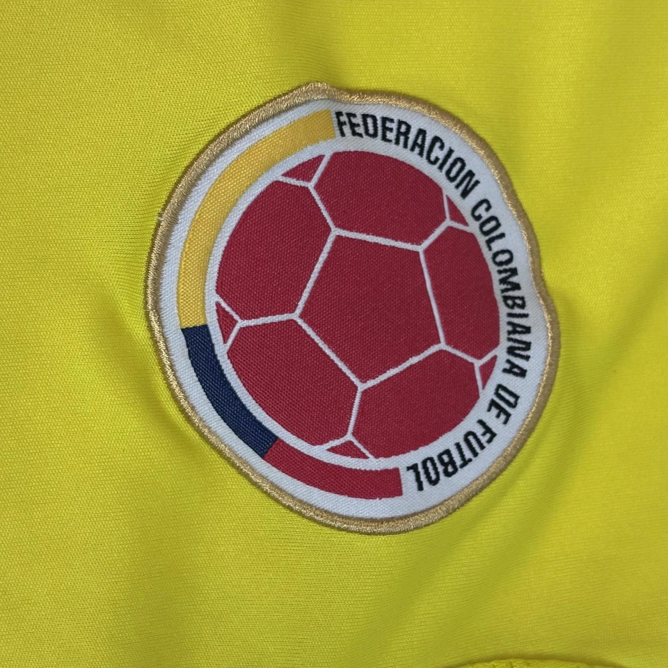 Camiseta Colombia Hombre Grande Amarilla Fútbol Fútbol Fútbol Camiseta Adidas Mundial Foto 4 de 4