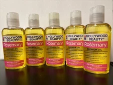 New Lot of Five (5) Hollywood Beauty Rosemary Premium Oil - 2 fl oz Exp. 1/28