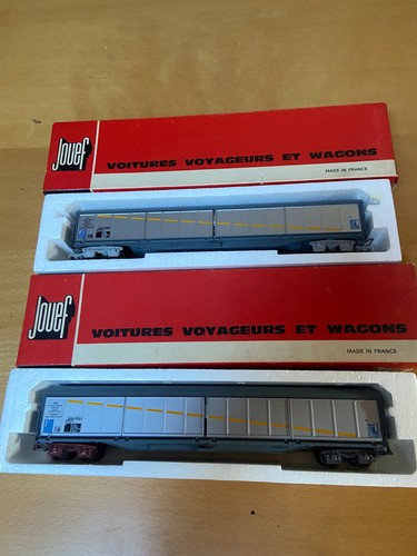 JOUF 6730 LOTE X2 VAGONES MERCANCÍA PAROIAS CO-SNCF, IDEM LIMA ROCO FLEISCHMANN | Condition: Neuf