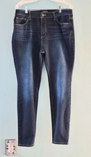 Women's Time  Tru Blue Jeans High Rise Skinny Size 14