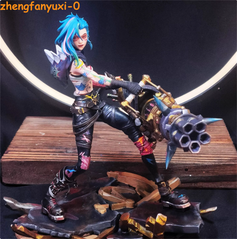 18CM Arcane League of Legends LOL Jinx Statue PVC Figure Model