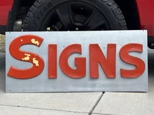 Vintage Original Signs Sign Co Advertising Trade Sign