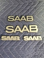 84-94 Saab 900 9000 Emblem Nameplate Oem Metal Lid 85 86 87 88 89 90 91 92 Rear