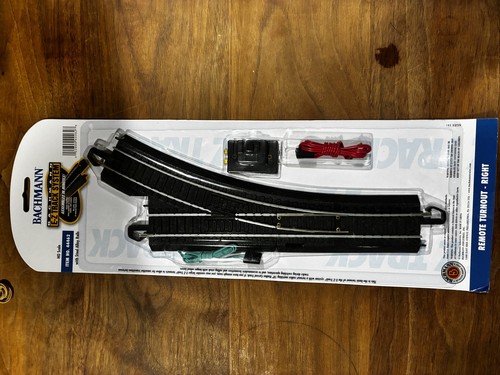 Bachmann E-Z Track escala HO desvío remoto derecho 44422 nuevos rieles de aleación de acero | Zustand: New