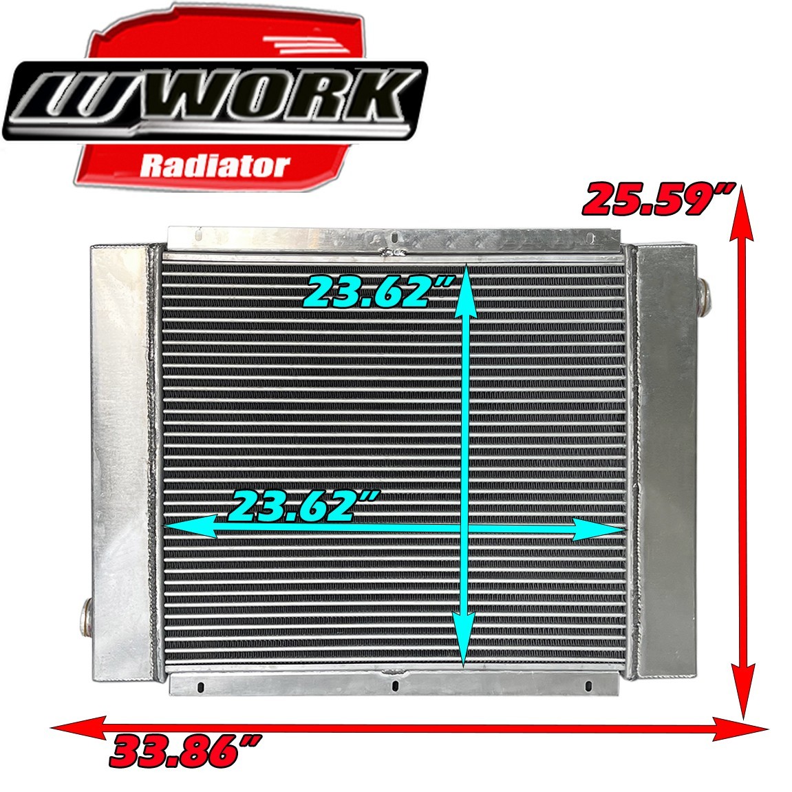 Aluminum Hydraulic Oil Cooler 0-120 GPM 90HP Industrial Cooling System