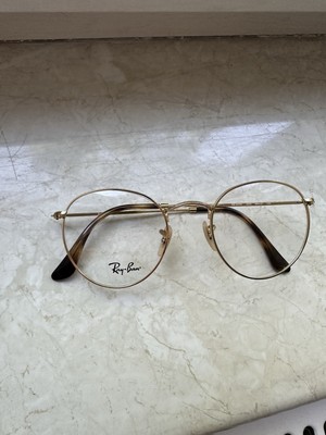 Ray Ban Brille Herren Damen RB 3447V 2500 Metall Unisex Fassung Gold Gestell