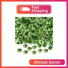 2880PCS Art Nail Rhinestones Non Hotfix Glue Fix Round Crystals Glass Flatback f