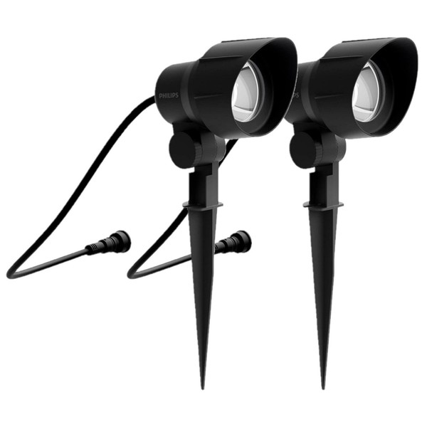 2X Philips Outdoor Spot Led AußEnspot 6W 12V Niedervolt 600Lm Ersatz Erweiterung-image