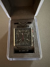 DKNY Herren Chronograph Armbanduhr Edelstahl rechteckig Box Donna Karan New York