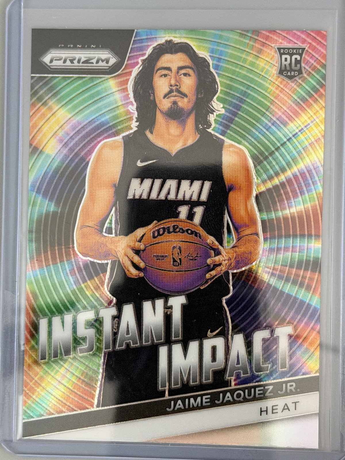 2023-24 Panini Prizm - Instant Impact Jaime Jaquez Jr. #23 Silver Prizm (RC)