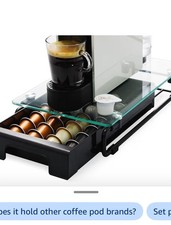 DecoBrothers Tempered Glass Coffee Pod Drawer...
