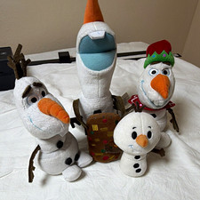 Disney Frozen Olaf Plush Stuffed Toys Lot of 4 Hallmark itty bittys 2017, Disney