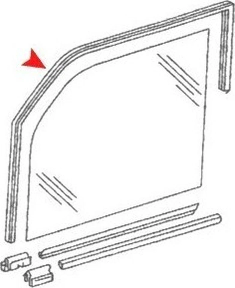Запчасти URO 1237250425 оконный ход для 80-85 Mercedes-Benz 240D 280E 300D - Изображение 2 из 4