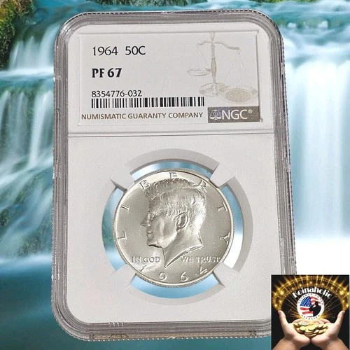1964 Kennedy Silver Proof Half Dollar NGC PF67, Pulled From Storage Fast Ship 🚢