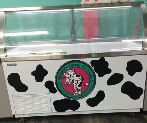 Global Refrigeration Ice Cream Dipping Cabinet CKDC67V-W 12 Cans 20 Pans