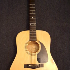 Fender DG5NAT Dreadnought 6-String Acoustic Guitar Natural Mahogany Gig Bag