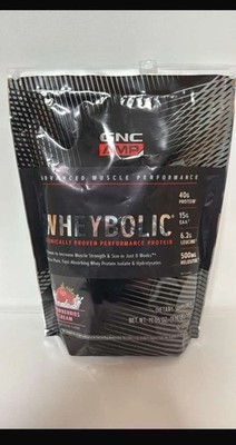 GNC AMP Wheybolic Whey Protein Powder Strawberries & Cream 19.05 oz