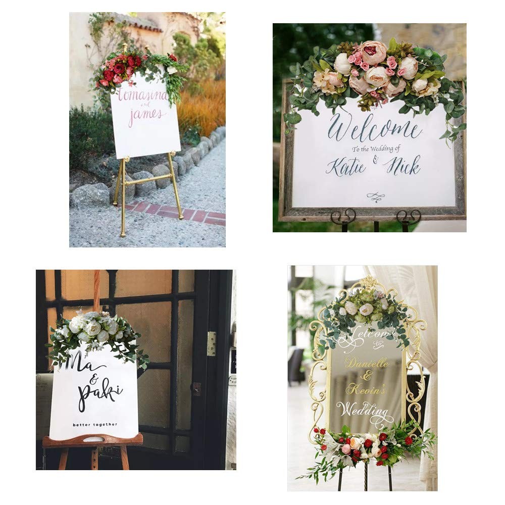 30 Inch Rustic Artificial Floral Swag, Wedding Arch Flowers, Door Lintel