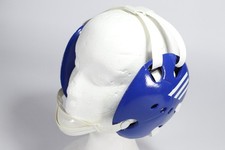 Adidas Response Adult Wrestling Ear Guard Headgear w/ Chin Strap Royal Blue