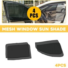 4x Car Side Window Sun Shade Cover Visor Mesh Shield UV Block Screen For SUV