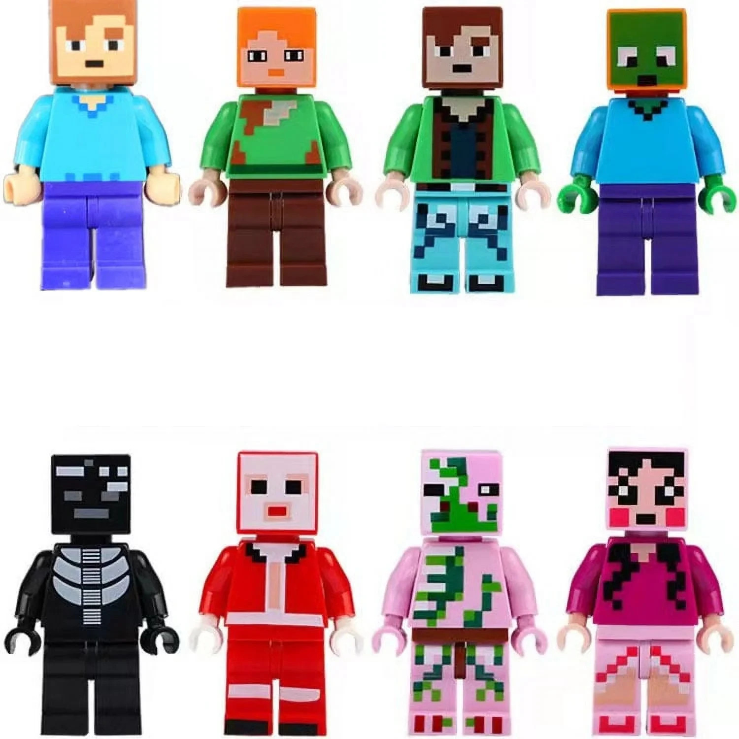 Minecraft Mini Action Figures & Accessories 30-Pack Building Toy Set