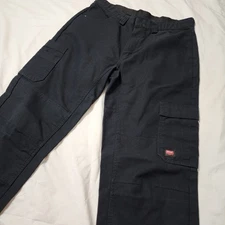 Red Kap Utility Cargo Work Pants Size 34 Black