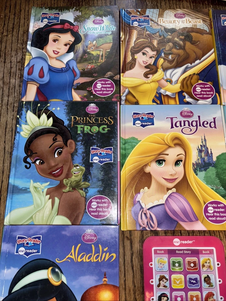 Disney Princess ME READER with 8 Books Electronic Story Reader/ Works Great! - Image 3 of 4