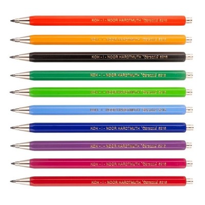 6-10 er Set KOH-I-NOOR Versatil  K521775216 Druckbleistifte farbige Minen Metall