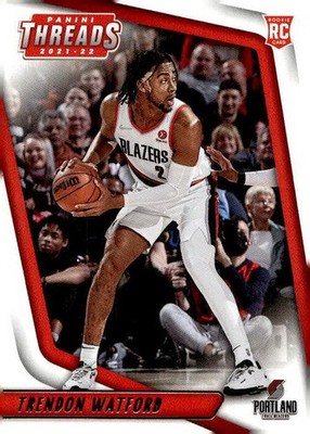 Trendon Watford 2021-22 Chronicles Threads Bronze #97 Portland Blazers