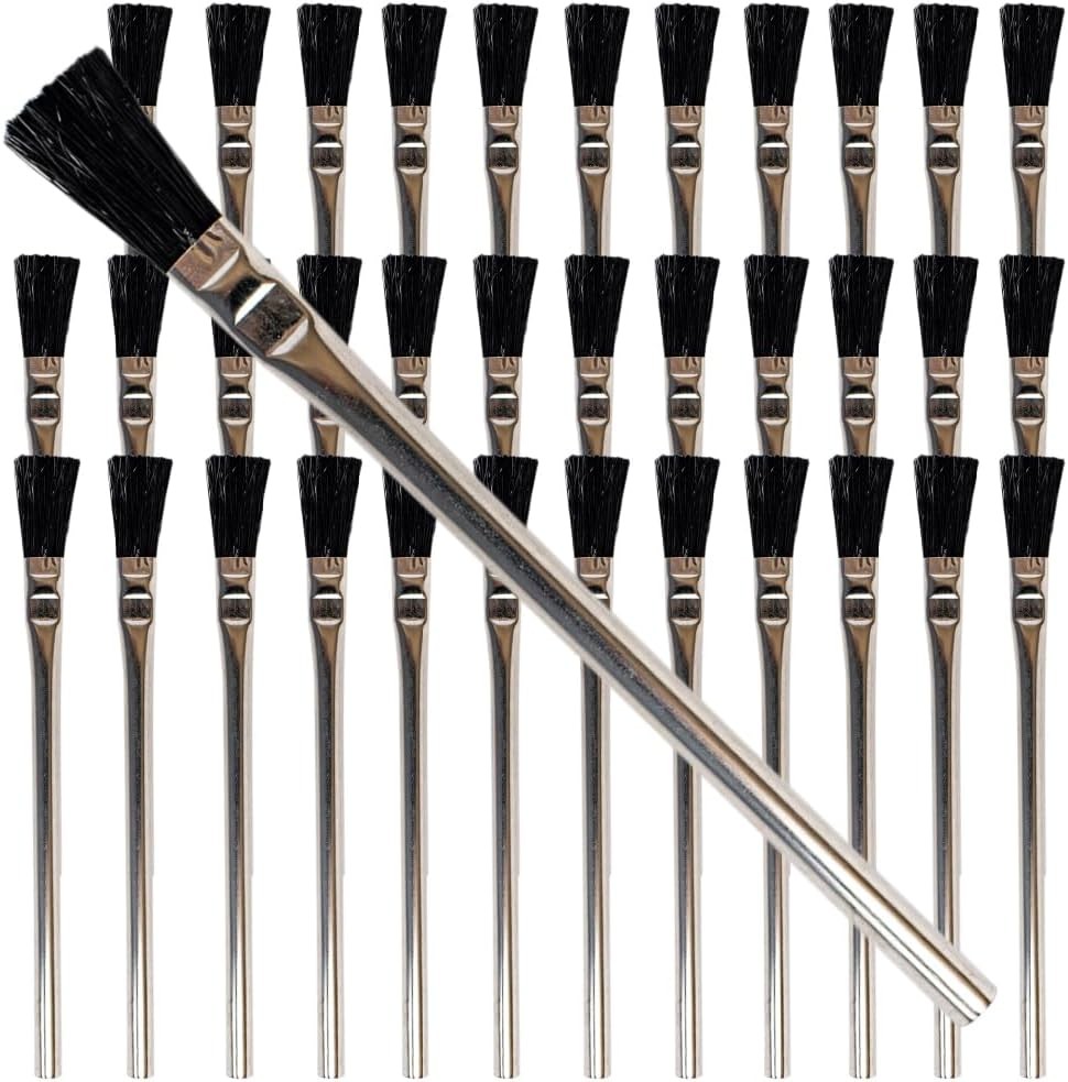 Acid Brushes, 3/8 Inch Flux Brush for Glue & Grease, 36 Count | Soldering, Plumb
