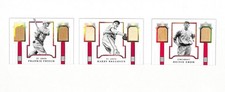 2019 National Treasures 10/25 Jersey Bat Booklet Card Frankie Frisch Brecheen 