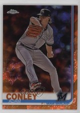 2019 Topps Chrome Sapphire Orange 4/25 Adam Conley #663 13c1